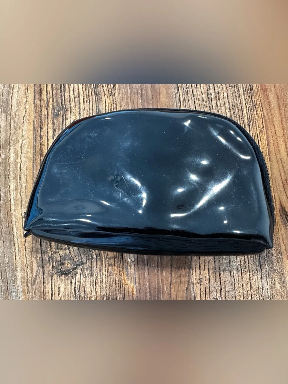 CHANEL Black Patent Maquillage Cosmetic Pouch